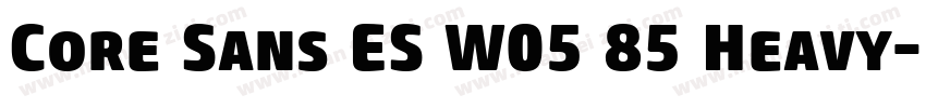 Core Sans ES W05 85 Heavy字体转换